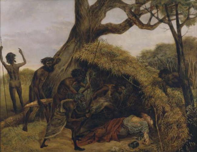 Evans, De Scott Natives discovering the body of William John Wills oil painting image